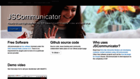 What Jscommunicator.org website looked like in 2020 (3 years ago)