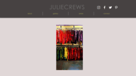 What Juliecrews.com website looked like in 2020 (3 years ago)