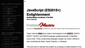 What Javascriptenlightenment.com website looked like in 2020 (3 years ago)