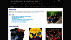 What Jeffreybennett.com website looked like in 2020 (3 years ago)