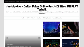 What Jambipoker.com website looked like in 2020 (3 years ago)
