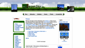 What Jeseniky.org website looked like in 2020 (3 years ago)