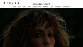 What Jenniferlopez.com website looked like in 2020 (3 years ago)