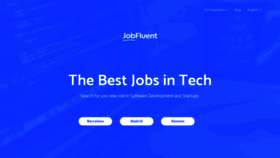 What Jobfluent.com website looked like in 2020 (3 years ago)