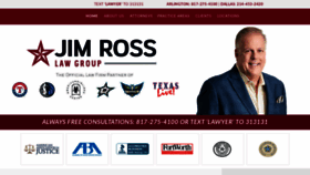 What Jimrosslaw.com website looked like in 2020 (3 years ago)