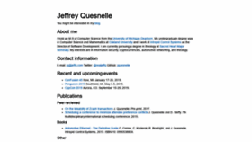 What Jeffq.com website looked like in 2020 (3 years ago)