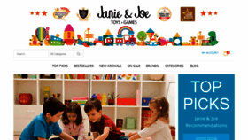 What Janieandjoe.com website looked like in 2020 (3 years ago)