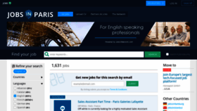 What Jobsinparis.fr website looked like in 2020 (3 years ago)