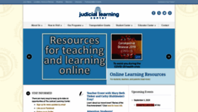 What Judiciallearningcenter.org website looked like in 2020 (3 years ago)