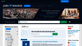 What Jobsinmadrid.es website looked like in 2020 (3 years ago)