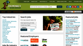 What Jobmonkeyjobs.com website looked like in 2020 (3 years ago)