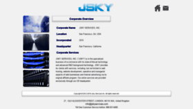 What Jskyservices.com website looked like in 2020 (3 years ago)