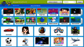 What Jeuxenfants.fr website looked like in 2020 (3 years ago)