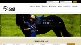 What Jonshorses.com website looked like in 2020 (3 years ago)