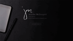What Jennifermcdougald.com website looked like in 2020 (3 years ago)