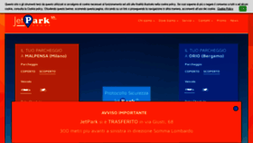 What Jetparkmalpensa.it website looked like in 2020 (3 years ago)