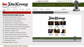 What Juliekinnear.com website looked like in 2020 (3 years ago)