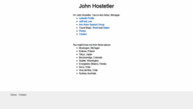 What Johnhostetler.net website looked like in 2020 (3 years ago)
