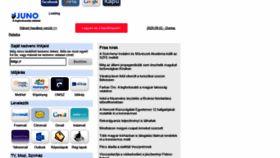 What Juno.hu website looked like in 2020 (3 years ago)