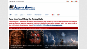 What Jesusmariasite.org website looked like in 2020 (3 years ago)