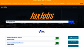 What Jaxjobs.com website looked like in 2020 (3 years ago)