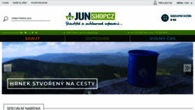 What Junshop.cz website looked like in 2020 (3 years ago)