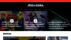 What Jogazera.com.br website looked like in 2020 (3 years ago)