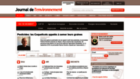 What Journaldelenvironnement.net website looked like in 2020 (3 years ago)