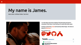 What Jamesleighton.com website looked like in 2020 (3 years ago)