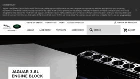 What Jaguarclassicparts.com website looked like in 2020 (3 years ago)