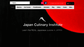 What Japanculinaryinstitute.com website looked like in 2020 (3 years ago)