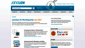 What Janolaw.de website looked like in 2020 (3 years ago)