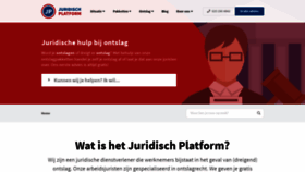 What Juridischplatform.nl website looked like in 2020 (3 years ago)