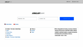 What Jobelist.net website looked like in 2020 (3 years ago)