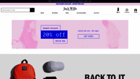 What Jackwills.hk website looked like in 2020 (3 years ago)