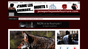 What Jeneportepasdefourrure.com website looked like in 2020 (3 years ago)
