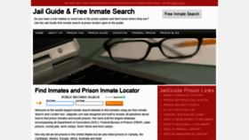 What Jailguide.com website looked like in 2020 (5 years ago)