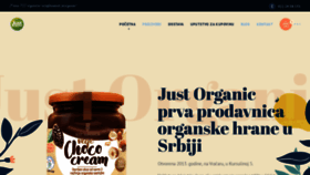 What Just-organic.rs website looked like in 2020 (3 years ago)