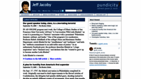 What Jeffjacoby.com website looked like in 2020 (3 years ago)