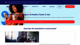 What Justonline.com.br website looked like in 2020 (3 years ago)
