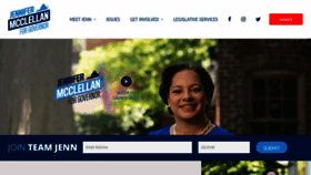 What Jennifermcclellan.com website looked like in 2020 (3 years ago)