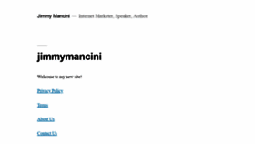 What Jimmymancini.com website looked like in 2020 (3 years ago)