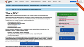 What Jbpm.org website looked like in 2020 (4 years ago)