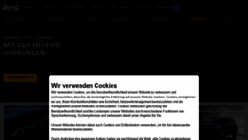 What Jeep.de website looked like in 2020 (3 years ago)