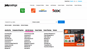 What Jobpostings.ca website looked like in 2020 (3 years ago)