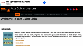 What Jazz-guitar-licks.com website looked like in 2020 (3 years ago)