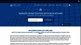 What Jsecoin.com website looked like in 2020 (3 years ago)