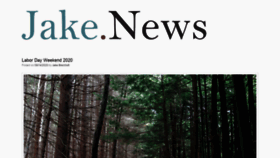 What Jake.news website looked like in 2020 (3 years ago)