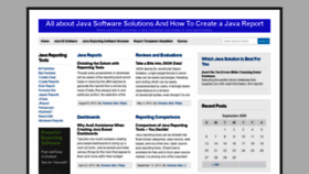 What Javareports.info website looked like in 2020 (3 years ago)