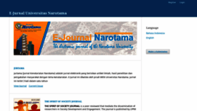 What Jurnal.narotama.ac.id website looked like in 2020 (3 years ago)